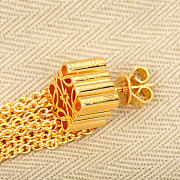 Colestore Loewe Rhombus Tassel Earrings Gold/Sliver - 6