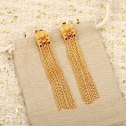 Colestore Loewe Rhombus Tassel Earrings Gold/Sliver - 4