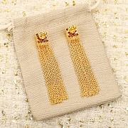 Colestore Loewe Rhombus Tassel Earrings Gold/Sliver - 3