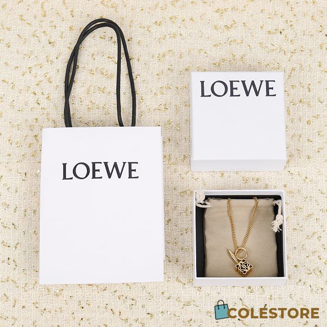 Colestore Loewe Anagram Pendant Necklace - 1