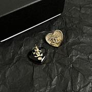 Colestore Chanel Heart CC Logo Earrings - 5