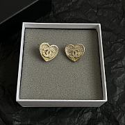 Colestore Chanel Heart CC Logo Earrings - 3