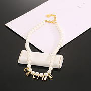 Colestore Celine Gold Celine Paris In Brass Pearl Bracelet - 6