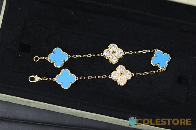 Colestore Van Cleef & Arpels Vintage Alhambra 5 Motif Bracelet - 1