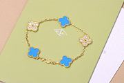 Colestore Van Cleef & Arpels Vintage Alhambra 5 Motif Bracelet - 4