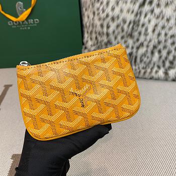Colestore Goyard Senat Nano Key Pouch Yellow 9x1x13 cm