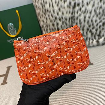 Colestore Goyard Senat Nano Key Pouch Orange 9x1x13 cm