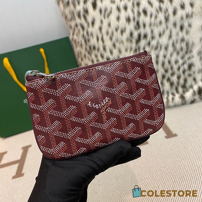 Colestore Goyard Senat Nano Key Pouch Burgundy 9x1x13 cm - 1
