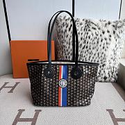 Colestore Moynat Black Monogram Coated Canvas Ruban Tote  - 1