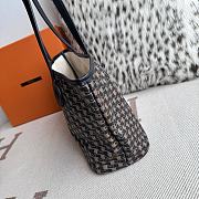 Colestore Moynat Black Monogram Coated Canvas Ruban Tote  - 4