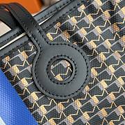 Colestore Moynat Black Monogram Coated Canvas Ruban Tote  - 6