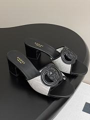 Colestore Gucci Women's Interlocking G Slide Sandal Black - 1