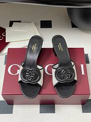 Colestore Gucci Women's Interlocking G Slide Sandal Black - 3