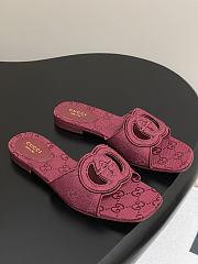 Colestore Gucci Women's Interlocking G Slide Sandal Rosso Ancora - 1