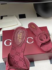 Colestore Gucci Women's Interlocking G Slide Sandal Rosso Ancora - 2