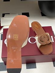 Colestore Gucci Women's Interlocking G Slide Sandal Brown Leather - 6