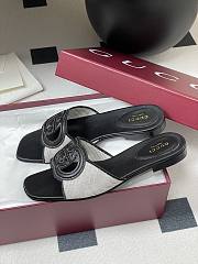 Colestore Gucci Women's Interlocking G Slide Sandal Black Leather - 2