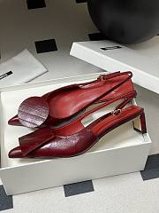 Colestore Jaccquemus Les Slingbacks Duelo Basses Leather Pumps Red - 5