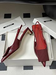 Colestore Jaccquemus Les Slingbacks Duelo Basses Leather Pumps Red - 3