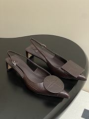 Colestore Jaccquemus Les Slingbacks Duelo Basses Leather Pumps Brown - 1