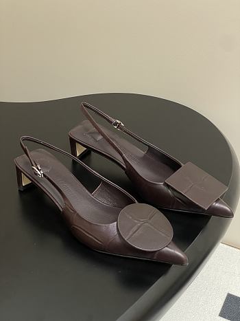 Colestore Jaccquemus Les Slingbacks Duelo Basses Leather Pumps Brown