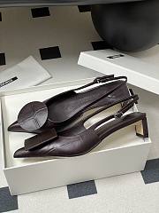 Colestore Jaccquemus Les Slingbacks Duelo Basses Leather Pumps Brown - 5