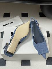 Colestore Jaccquemus Les Slingbacks Duelo Basses Leather Pumps Blue denim - 2