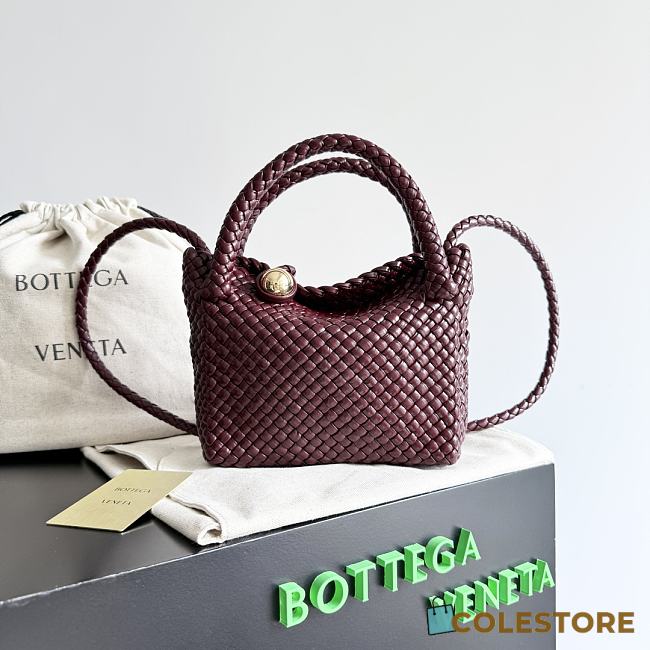 Colestore Bottega Veneta Tosca Bag in Burgundy 20x15.5x7cm - 1