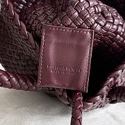 Colestore Bottega Veneta Tosca Bag in Burgundy 20x15.5x7cm - 4