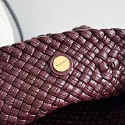 Colestore Bottega Veneta Tosca Bag in Burgundy 20x15.5x7cm - 3