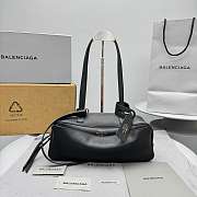 Colestore Balenciaga Carrie Bowling Bag Small in Black 34x12x12cm - 1
