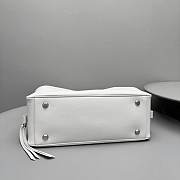 Colestore Balenciaga Carrie Bowling Bag Small in White 34x12x12cm - 5