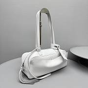 Colestore Balenciaga Carrie Bowling Bag Small in White 34x12x12cm - 4
