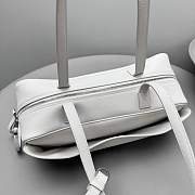 Colestore Balenciaga Carrie Bowling Bag Small in White 34x12x12cm - 2