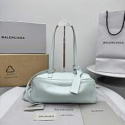 Colestore Balenciaga Carrie Bowling Bag Small in Mineral Green 34x12x12cm - 1