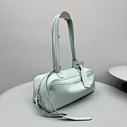 Colestore Balenciaga Carrie Bowling Bag Small in Mineral Green 34x12x12cm - 6