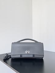 Colestore Balenciaga Bel Air Small Clutch On Strap in Gray 26.9x13.9x5.3cm - 1