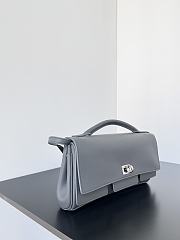 Colestore Balenciaga Bel Air Small Clutch On Strap in Gray 26.9x13.9x5.3cm - 5