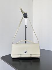Colestore Balenciaga Bel Air Small Clutch On Strap in White 26.9x13.9x5.3cm - 1