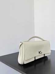 Colestore Balenciaga Bel Air Small Clutch On Strap in White 26.9x13.9x5.3cm - 6