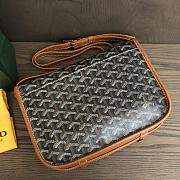 Colestore Goyard Belvedere Messenger Goyardine MM Black Tan 28x20x7.5cm - 4