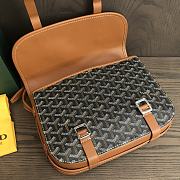 Colestore Goyard Belvedere Messenger Goyardine MM Black Tan 28x20x7.5cm - 2