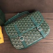 Colestore Goyard Belvedere Messenger Goyardine MM Green 28x20x7.5cm - 4