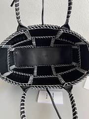 Colestore Bottega Veneta Arco Small Intrecciato Leather Tote Bag in Black 30x20x11.5cm - 4
