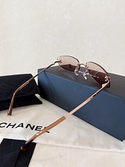 Colestore Chanel Rimless CC Logo Slim Pink Sunglasses - 6