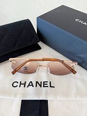 Colestore Chanel Rimless CC Logo Slim Pink Sunglasses - 5
