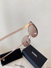 Colestore Chanel Rimless CC Logo Slim Pink Sunglasses - 3