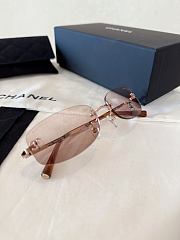 Colestore Chanel Rimless CC Logo Slim Pink Sunglasses - 2