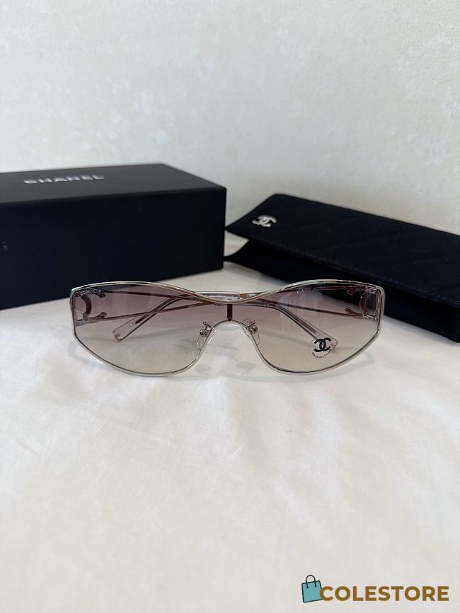 Colestore Chanel Rimless Visor Sunglasses - 1