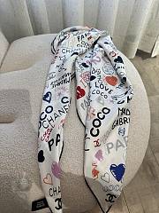 Colestore Chanel 25P Coco Love Silk Scarf 90x90cm - 2